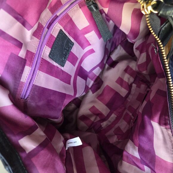 EUC LIKE NEW KOOBA BLACK PEBBLED GENUINE LEATHER LARGE TOTE BAG - Picture 13 of 16